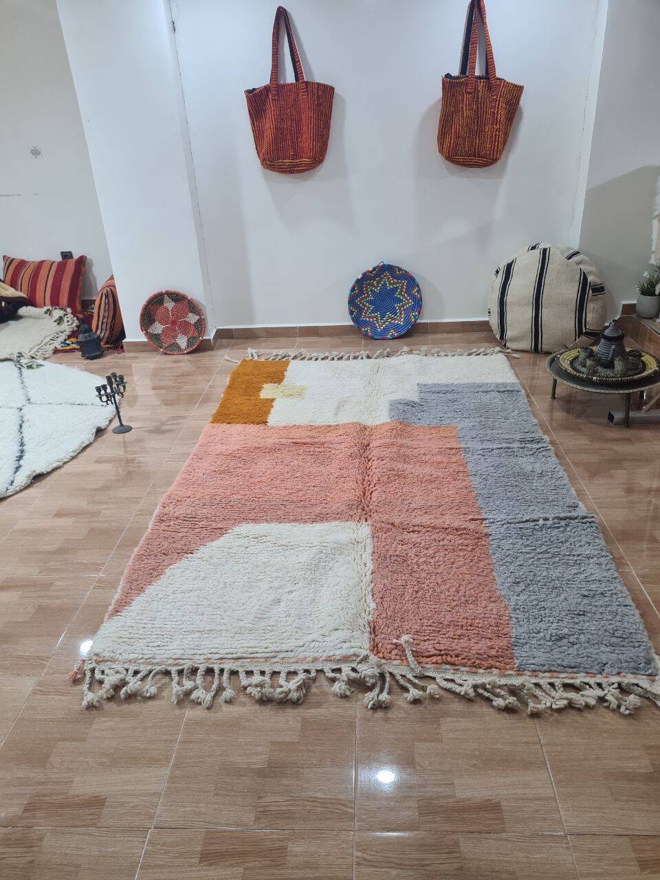 Mrirt handmade wool Berber rug 250 X 150 CM