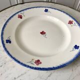 Round dish digoin sarreguemines model mary-lou 30s