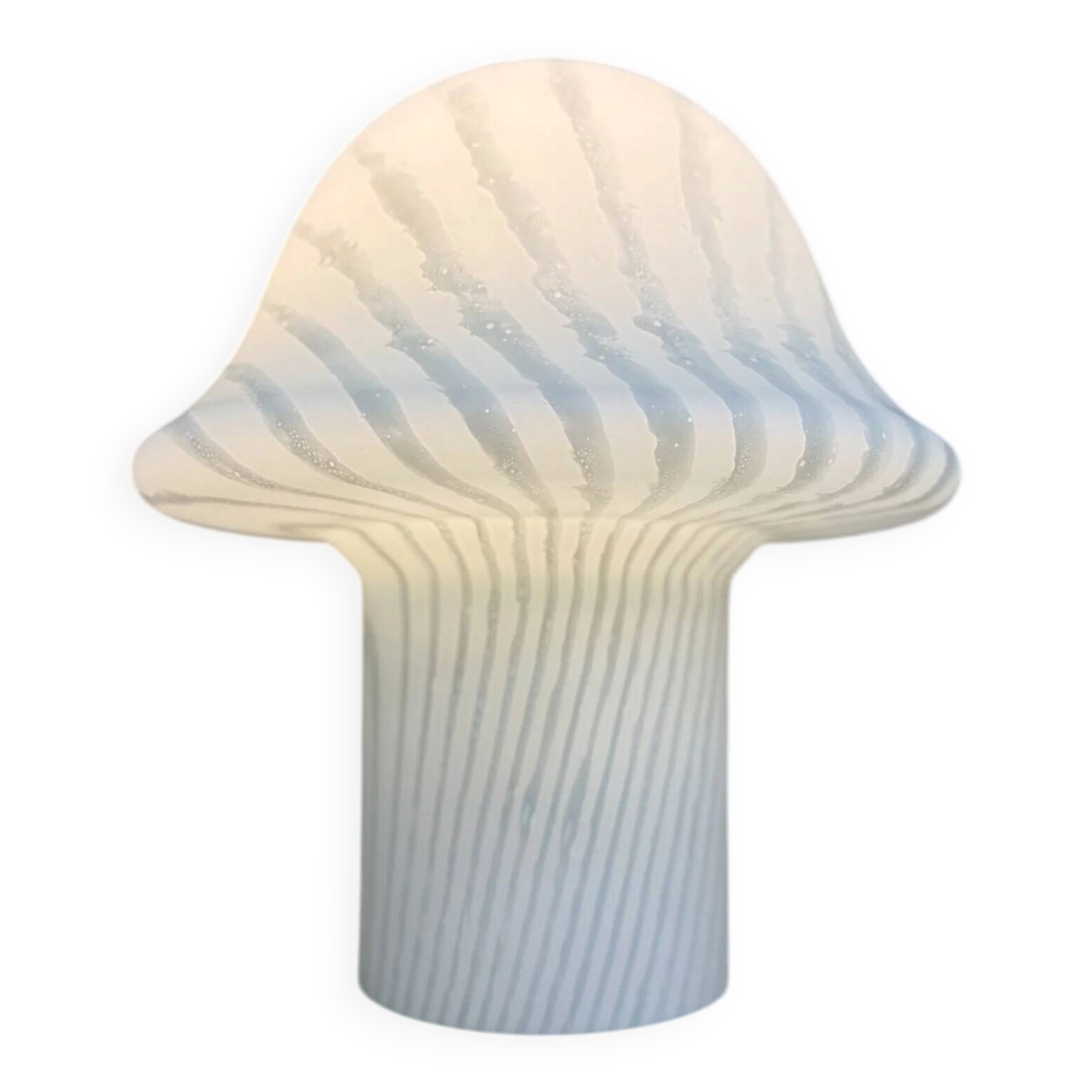 Peil & Putzer Mushroom Zebra table lamp, 1970s