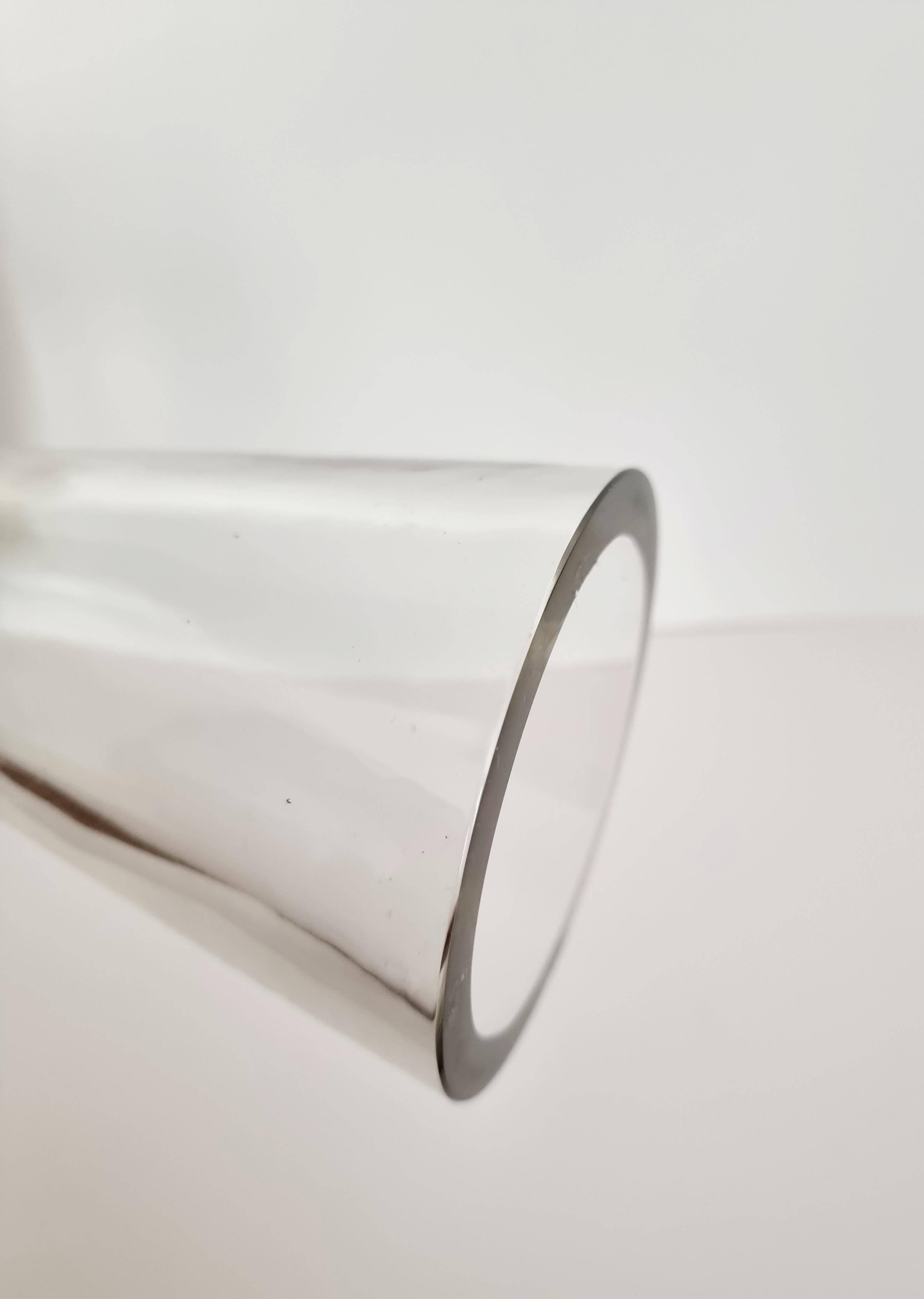 Desk lamp, glass and brass, mid-century modern / Scandinavian, Orno Oy Finland.