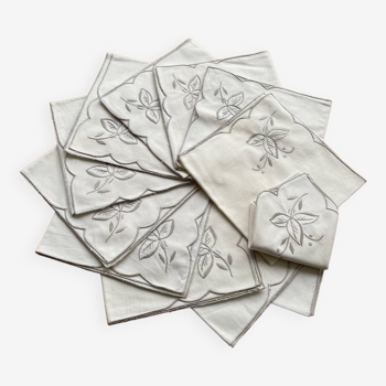 Lot de 12 serviettes