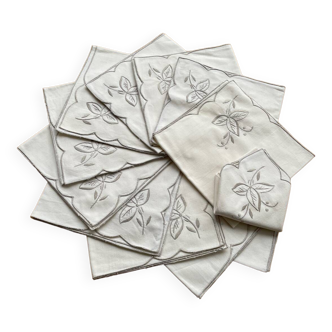 Lot de 12 serviettes