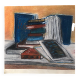 Pastel Illustration "Books"