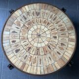 Large Herbier model coffee table in ceramic signed Roger Capron, 1960