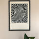 Kinetic Art. Signed and framed lithograph by C. du PLESSIS.