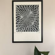 Kinetic Art. Signed and framed lithograph by C. du PLESSIS.
