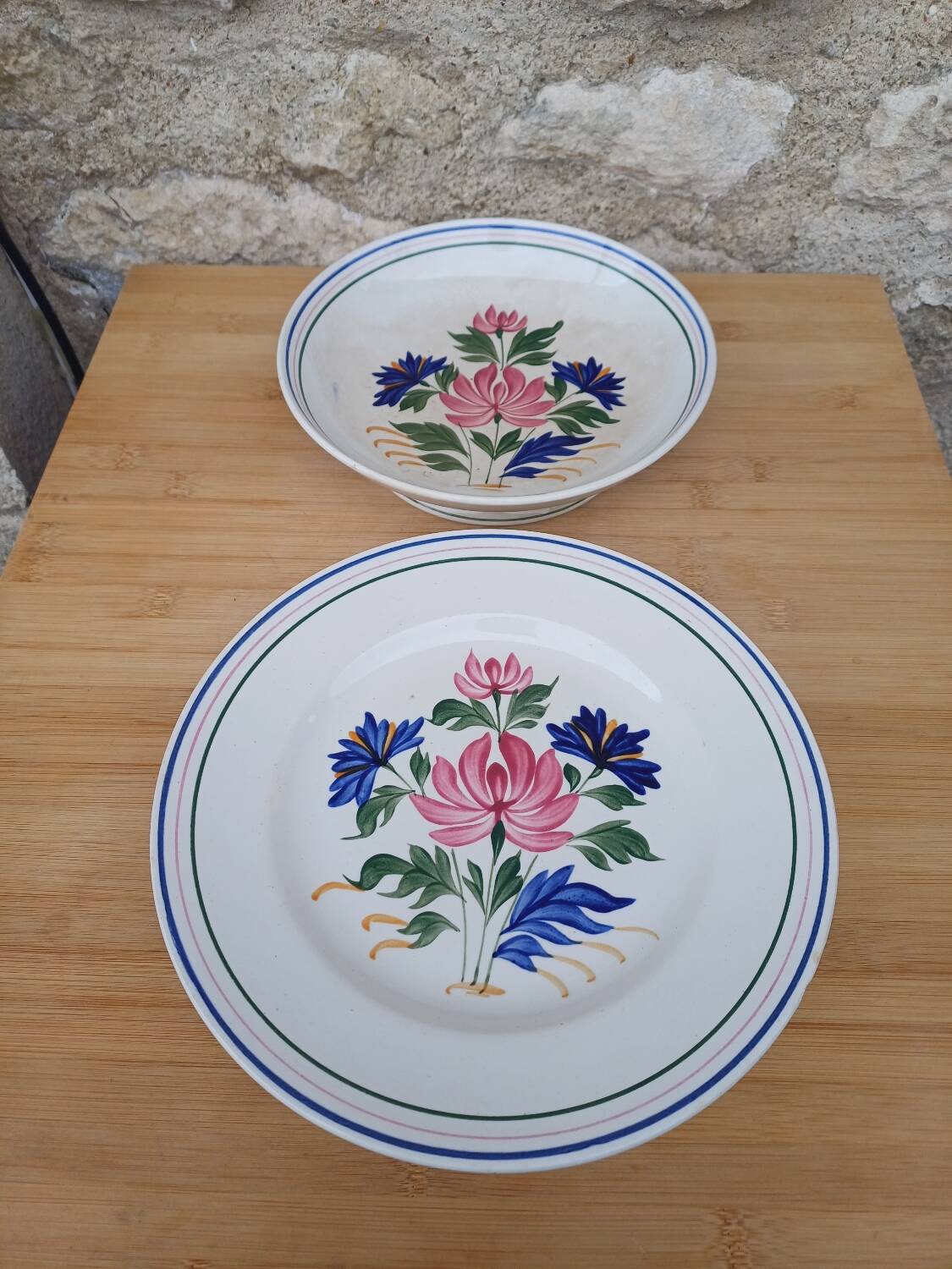 Deux plats de service saint amand