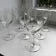Set of 10 wine glasses engraved 50s-60s
