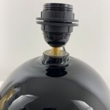 Black opaline ball lamp foot