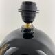 Black opaline ball lamp foot