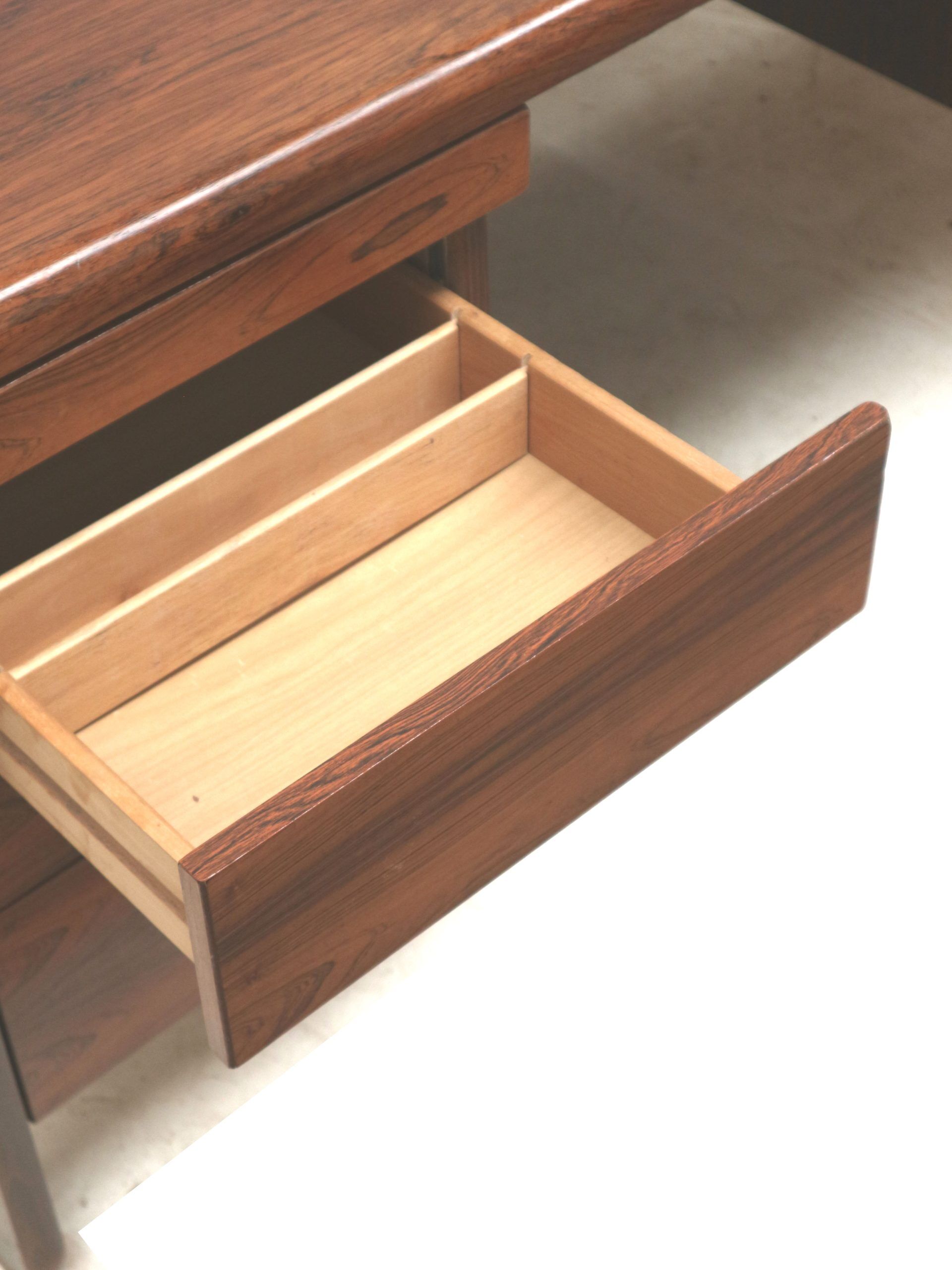 Large rosewood desk / 1960s executive desk