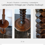 Charles Dudouyt floor lamp