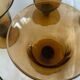 Amber glass cups