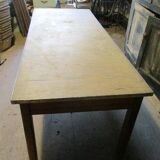 Long school table from the 50s with white top