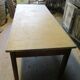 Long school table from the 50s with white top