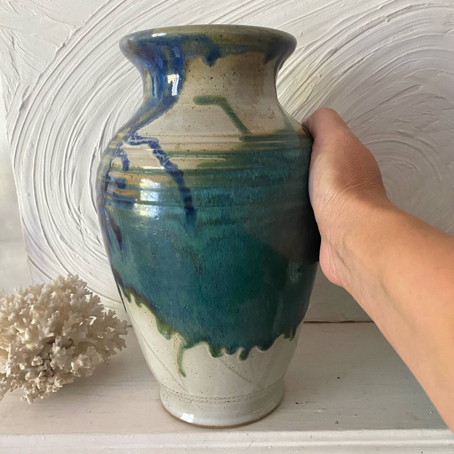 Signed ceramic vase