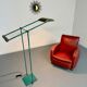 Vintage red faux leather Art Deco club chair from the 1940s/50s.