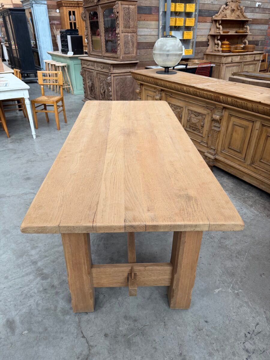 Solid oak farmhouse table