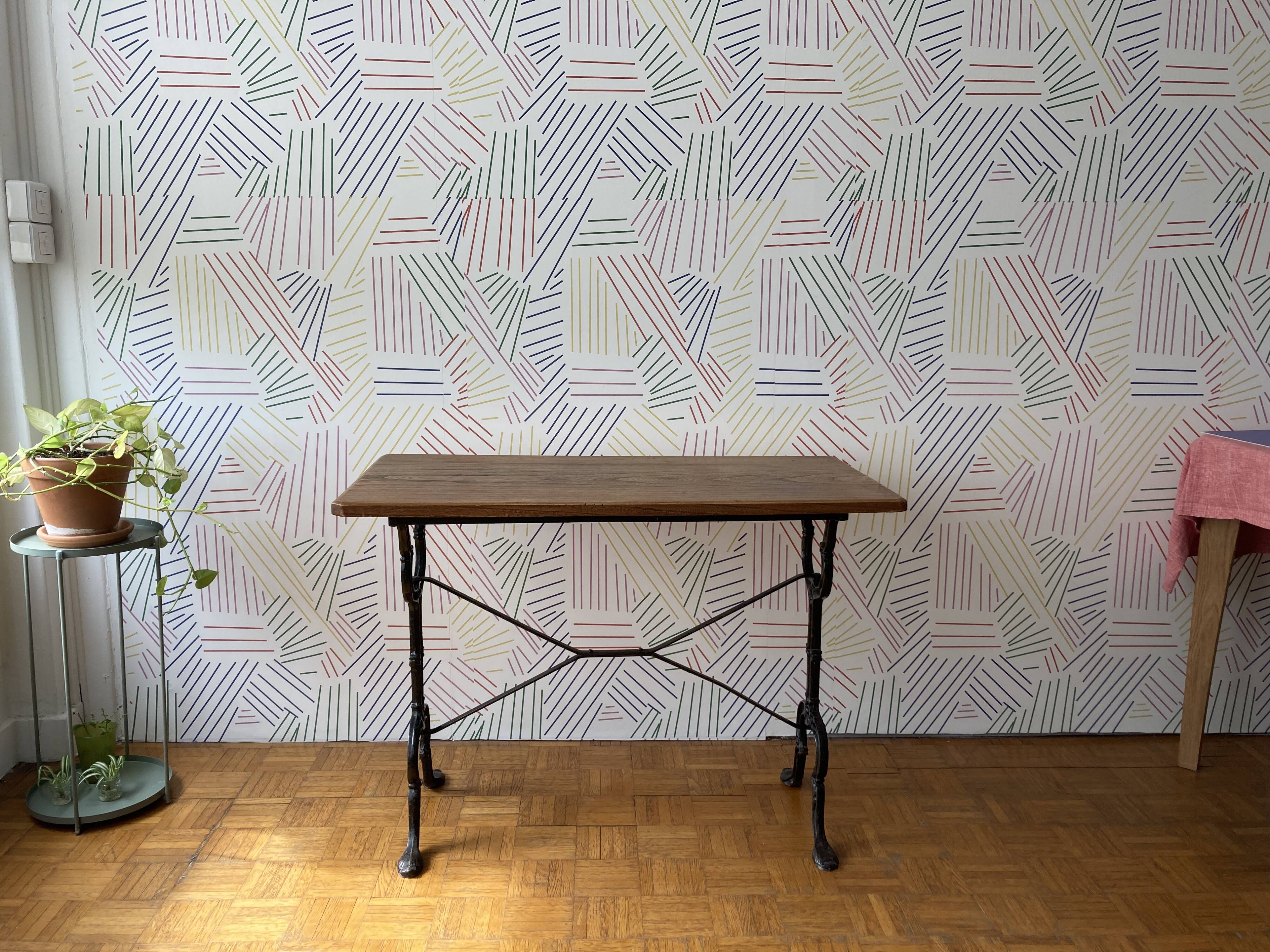 Solid wood bistro table