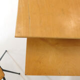 Wooden school desk and chair