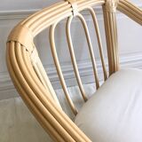 Restored vintage rattan chair