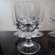 Set of 6 old white wine glasses in Sèvres Crystal Arezzo Model