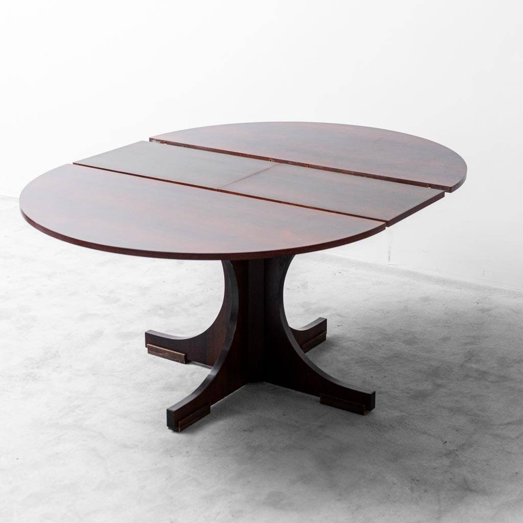 1960s vintage moderne antique table à rallonge en teck