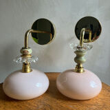 Vintage opaline wall light