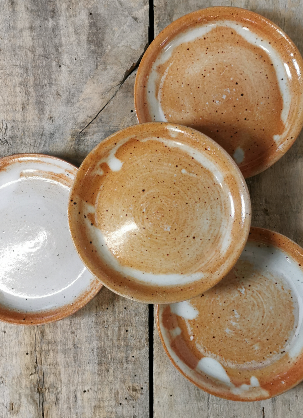 Set of 4 stoneware coffee cups