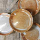 Set of 4 stoneware coffee cups