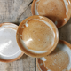 Set of 4 stoneware coffee cups