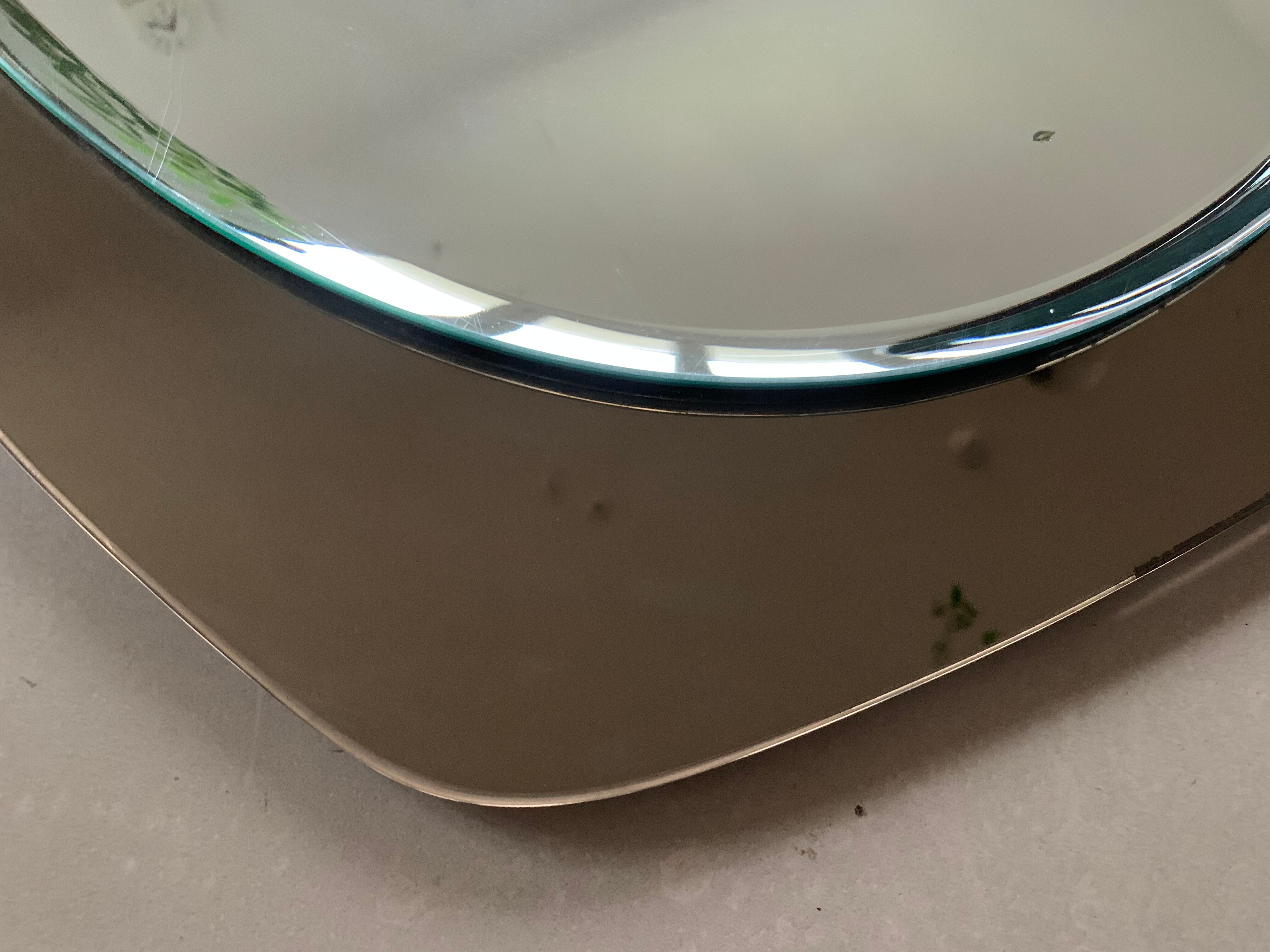 Vintage smoked mirror, 81x58 cm