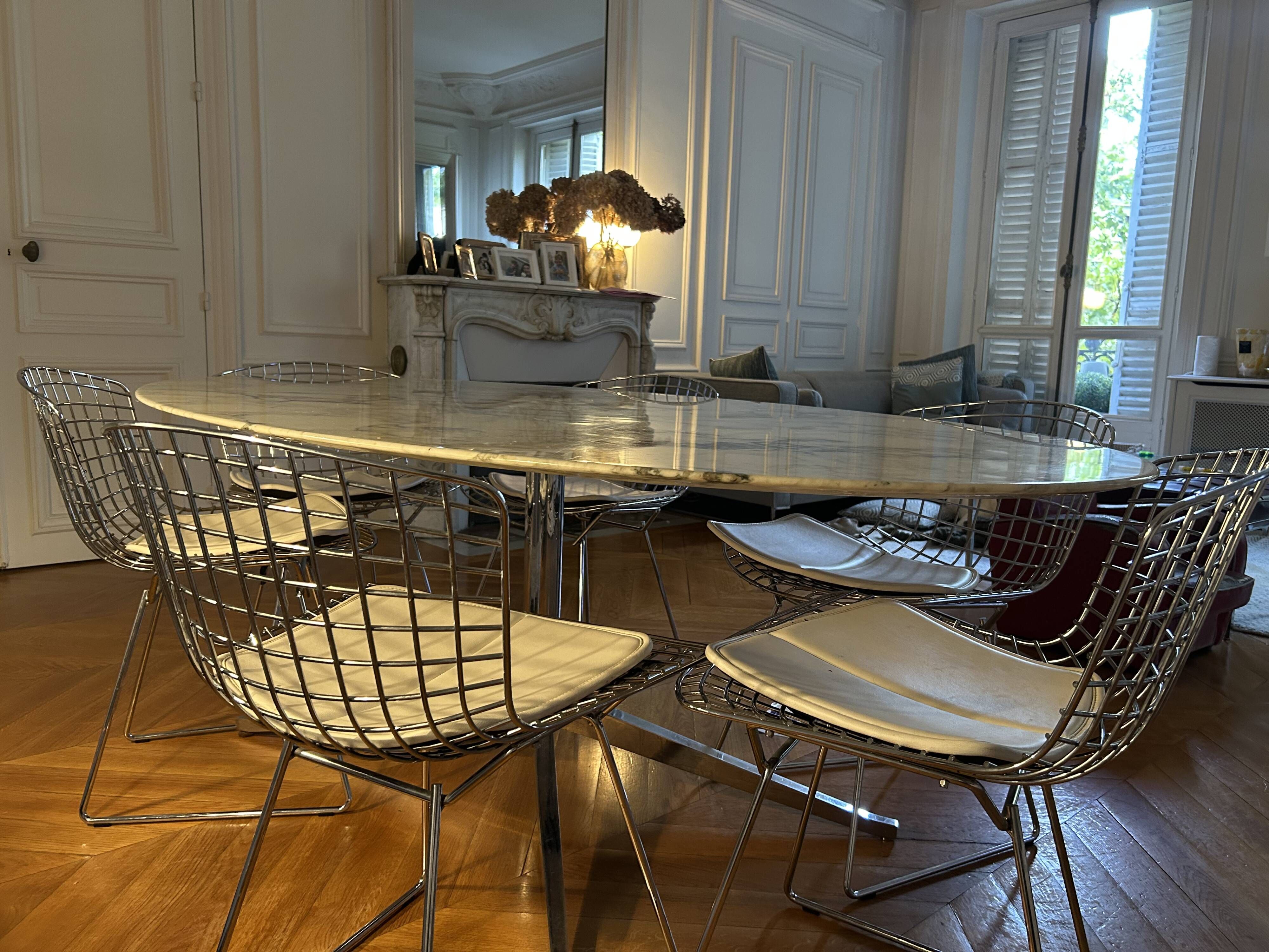 Florence Knoll Oval Table - Formerly from the Bank of France