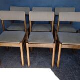 Baumann 6 chair signed 1960 vintage design