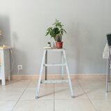 Vintage workshop metal stepladder