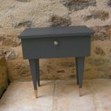 Grey vintage bedside table