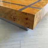 Coffee table design italy in elm wood