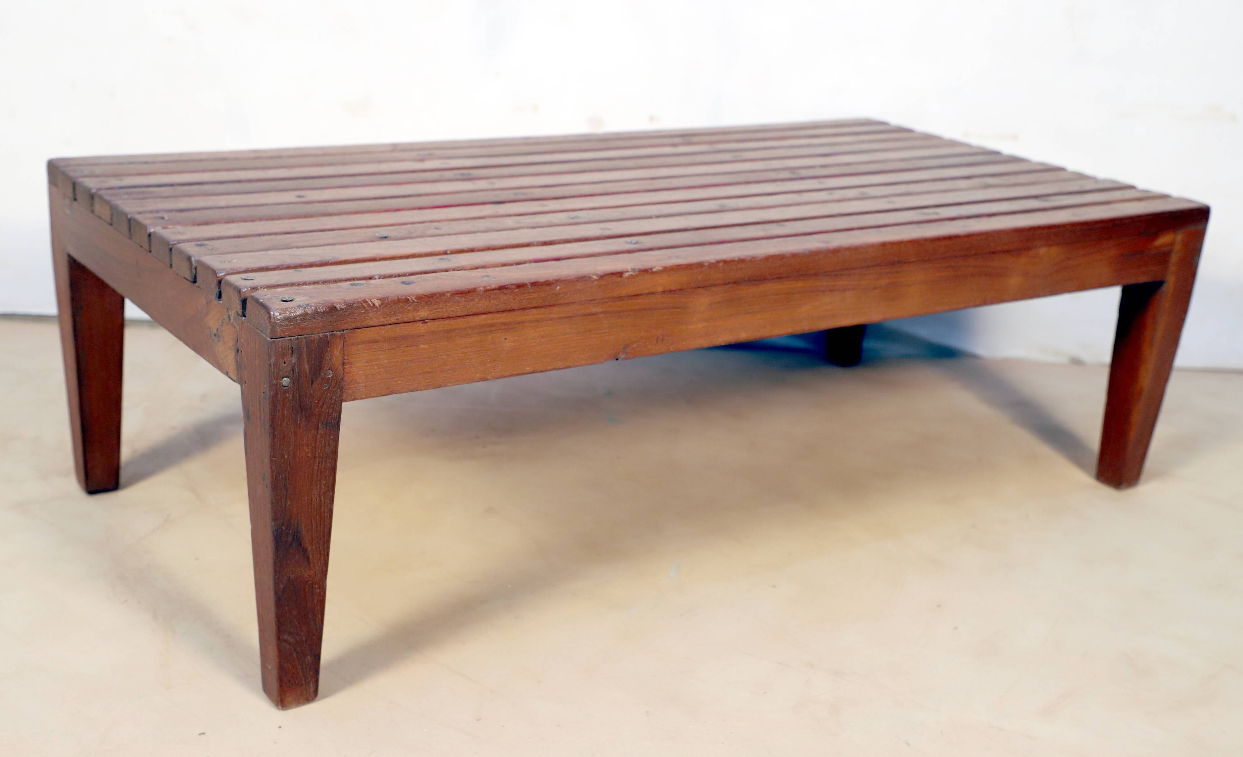 Old Burmese teak bench