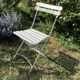 Paire d'anciennes chaises de jardin