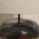 Round glazed ceramic lamp - from the 1960s