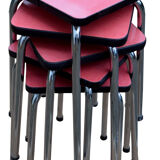 Table and stools in formica