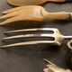 4 couverts de service en argent pour gigot et salade, XIXème