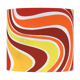 Lampshade Red Wave H30 D30 - vintage fabric