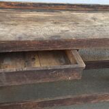 Old wooden workbench