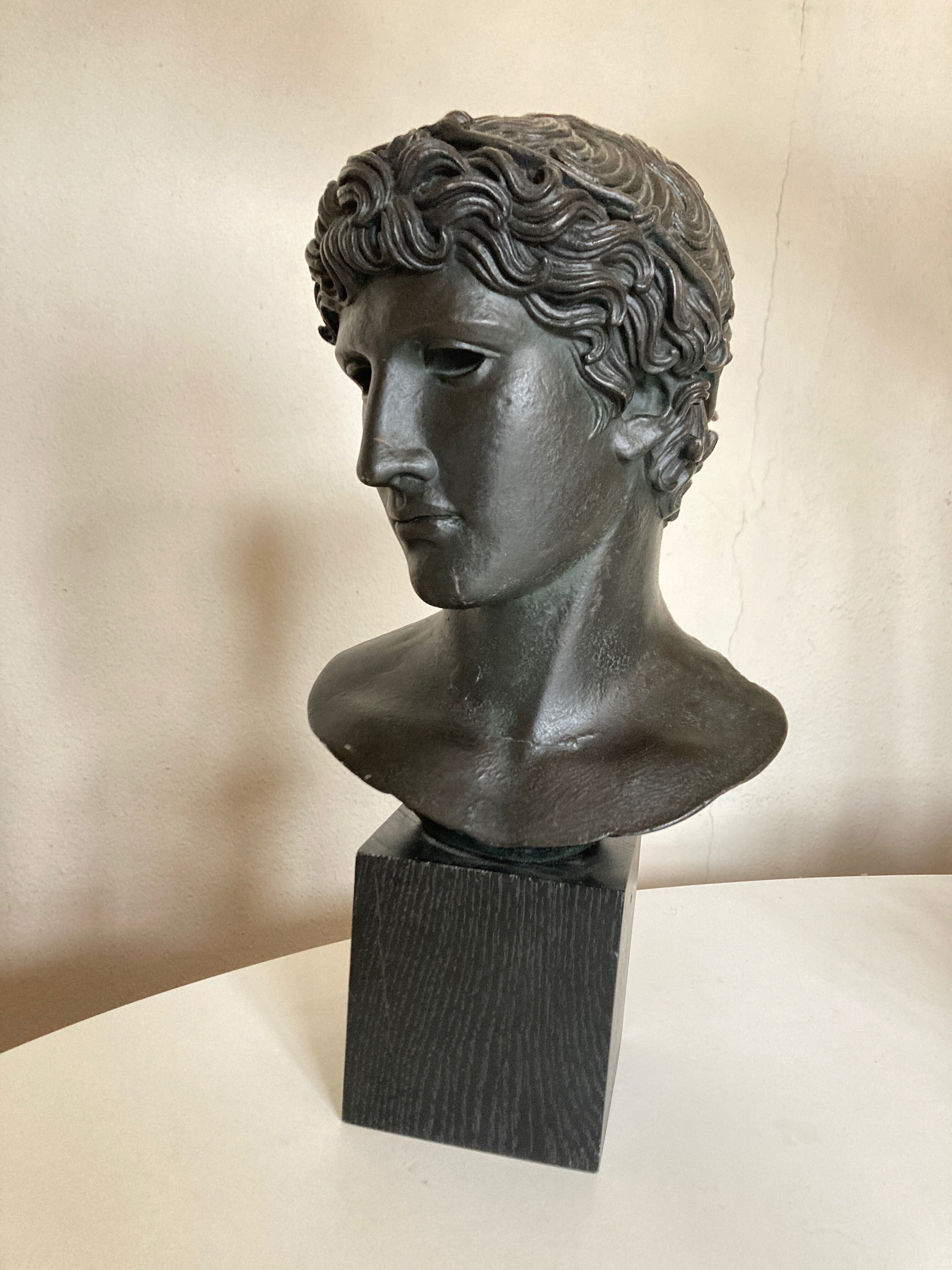 Athlete's head winner Greco Roman antiquities Louvre Museum