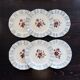 6 vintage Sarreguemines “Claude” dessert plates - Floral design