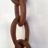 Vase and wooden chain to hang