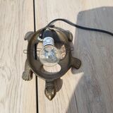 Tiffany style turtle stained glass lamp