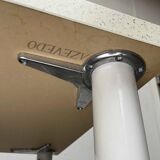 Postmodern Italian vintage dining table with terrazzo-style surface, 1980s.