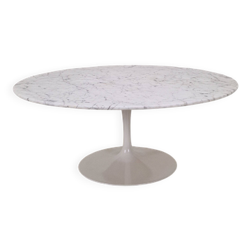 Early Carrara Marble Coffee Table by Eero Saarinen for Knoll International